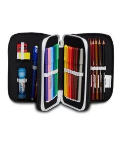 Astucci Attrezzati|Seven Astuccio 3 Scomparti Juventus