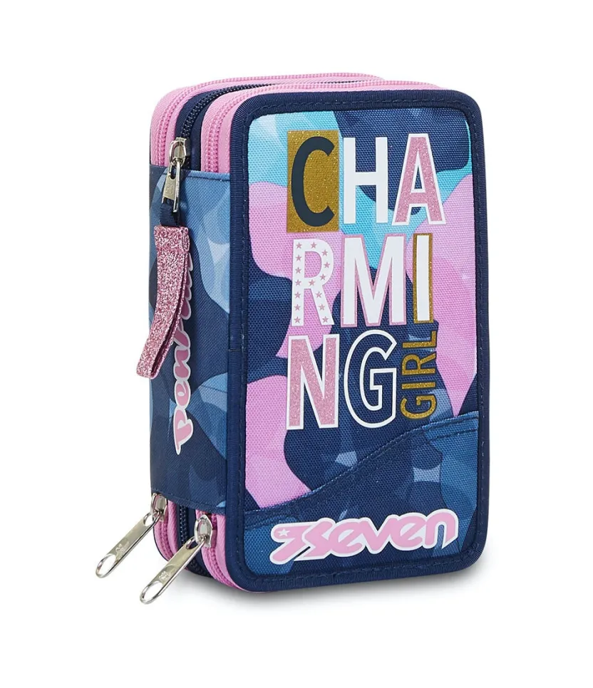 Astucci|Seven Astuccio 3 Zip Pen Pad ® - Charming Girl