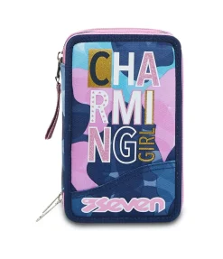 Astucci|Seven Astuccio 3 Zip Pen Pad ® - Charming Girl