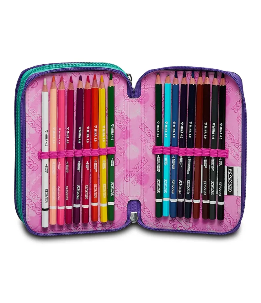 Astucci|Seven Astuccio ® 3 Zip - Charming Patch