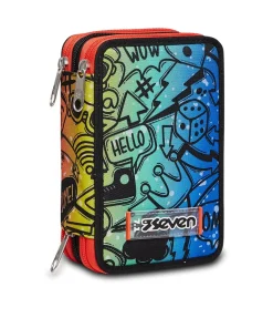 Astucci|Seven Astuccio ® 3 Zip - Fluo Stamp