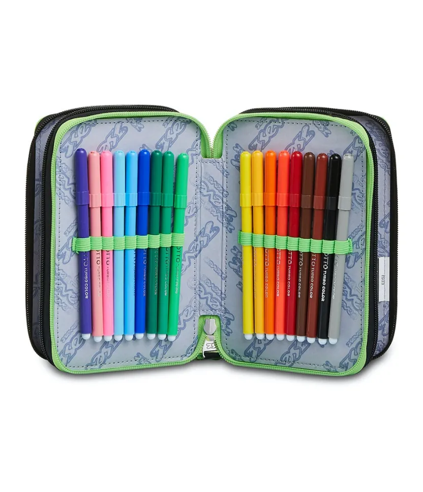 Astucci|Seven Astuccio ® 3 Zip - Half Black