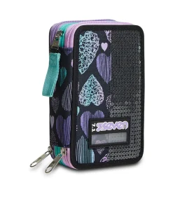 Astucci|Seven Astuccio ® 3 Zip - Patchyheart Girl
