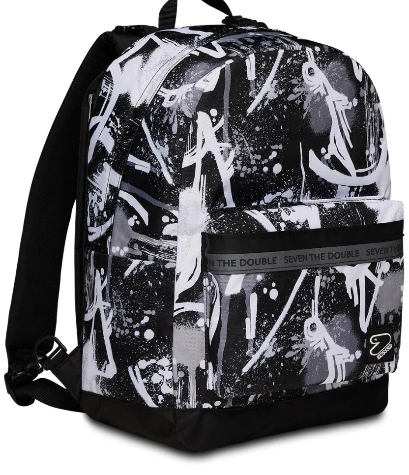 Zaini Reversibili|Seven Zaino ® Reversibile Con Earphones Wireless - The Double Blanched