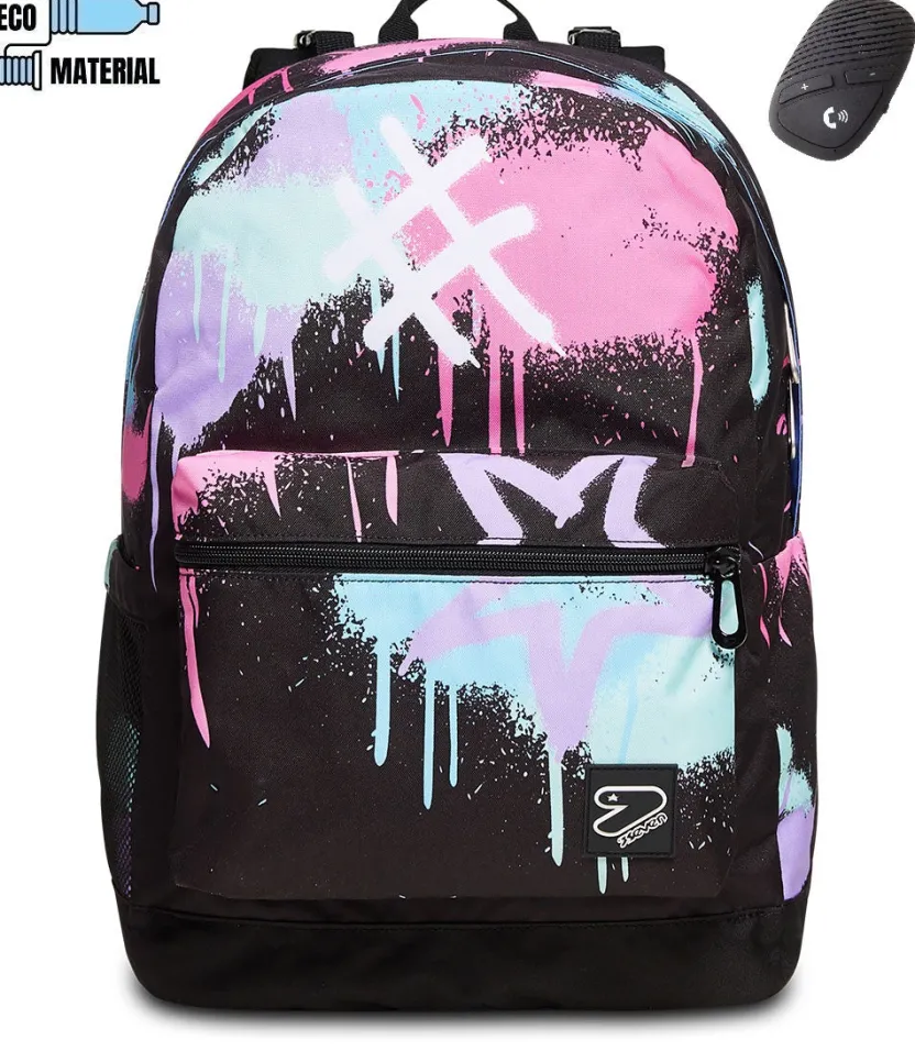 Zaini Reversibili|Seven Zaino ® Reversibile Con Dispositivo Wireless - The Double Music A