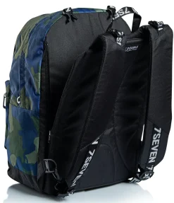 Zaini Reversibili|Seven Zaino ® Reversibile Con Cuffie - The Double Camo Royal