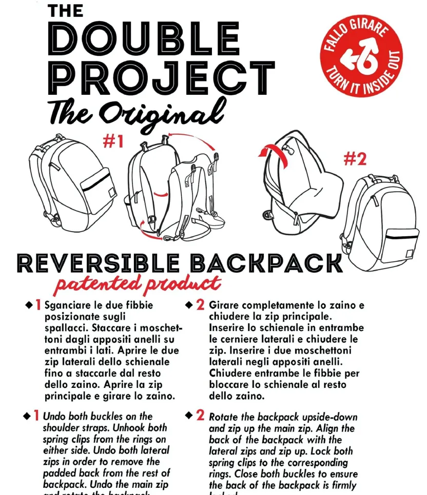 Zaini Reversibili|Seven Zaino ® Reversibile Con Cuffie - The Double In Town