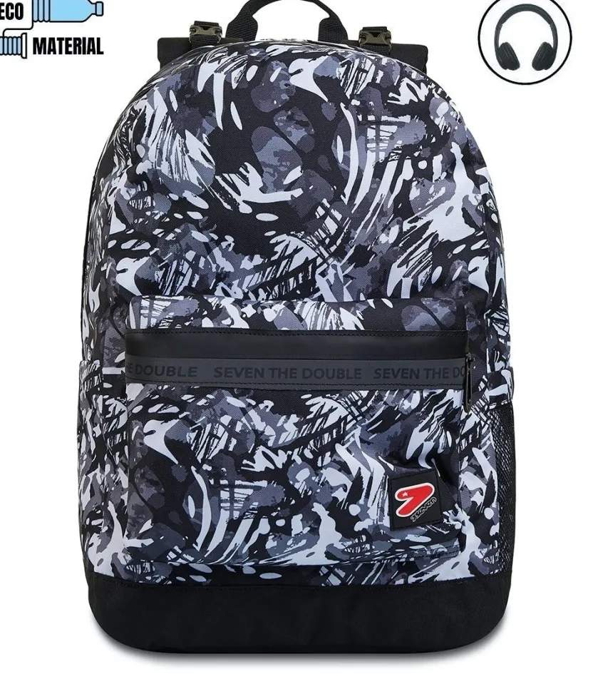 Zaini Reversibili|Seven Zaino ® Reversibile Con Cuffie - The Double White Shades