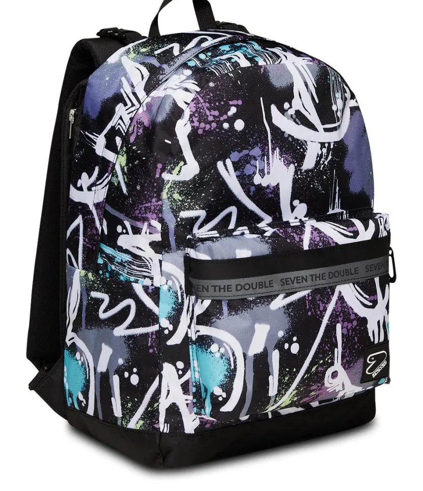 Zaini Reversibili|Seven Zaino ® Reversibile Con Earphones Wireless - The Double Colourblo