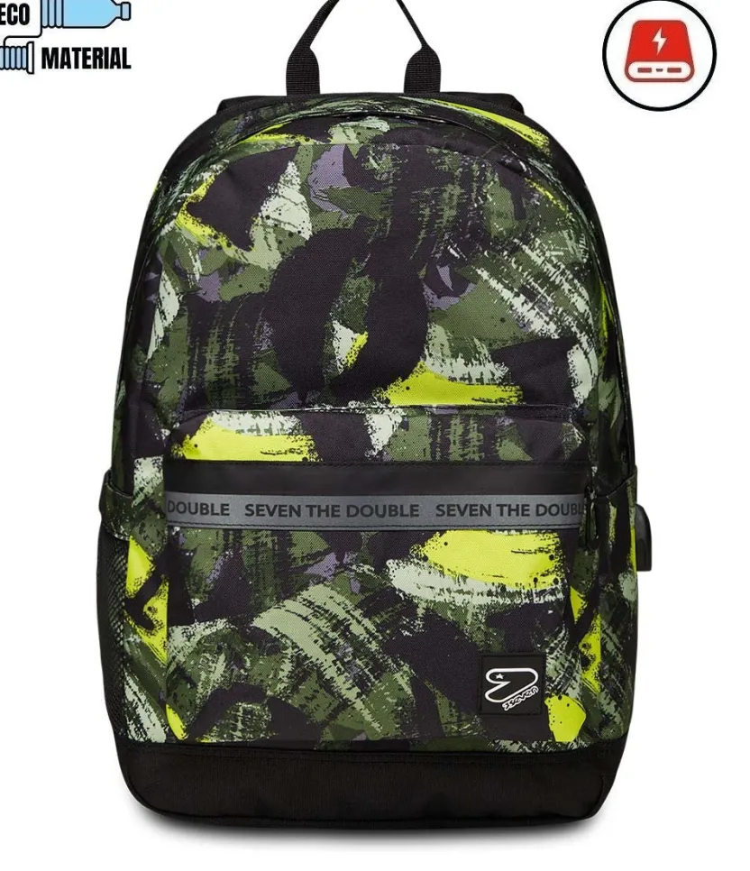 Zaini Pro|Seven Zaino ® The Double Pro Estensibile Con Powerbank